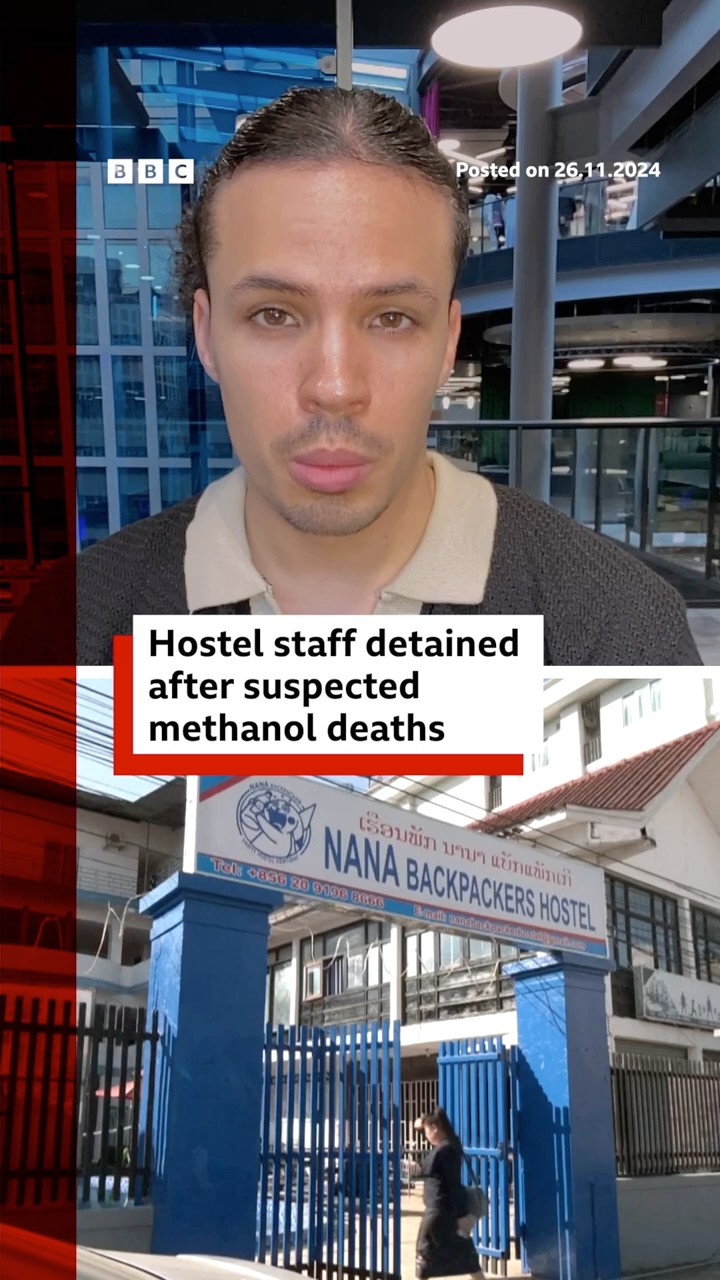Laos hostel staff detained after suspected methanol deaths. #Laos #BBCNews